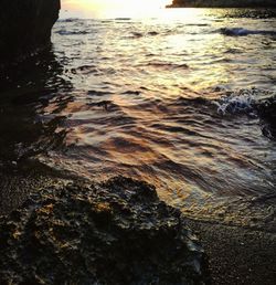 Close-up of rippled water