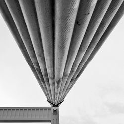 Low angle view of bridge against sky