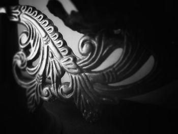 Close-up of sculpture