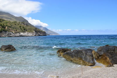 Scenic view of sea against sky