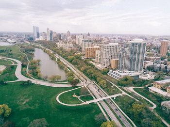 Aerial view of cityscape