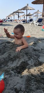 Boy on beach