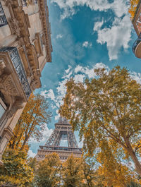 Low angle view of buildings against sky