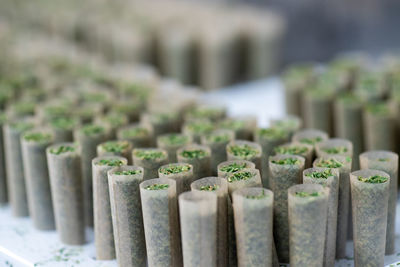 Close-up of cannabis joints