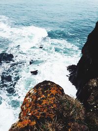 Rocks in sea