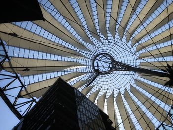 Low angle view of modern building