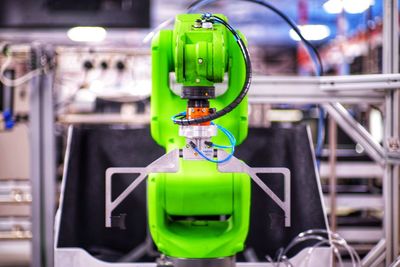 Close-up of machine part