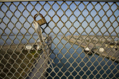 Full frame shot of chainlink fence