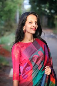 Portrait of a smiling young woman