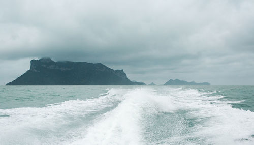 Scenic view of sea against sky