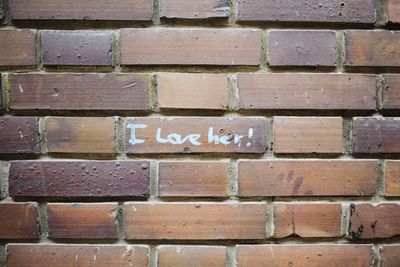 Full frame shot of brick wall