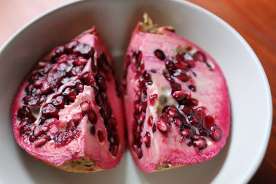 Close-up of red ice cream