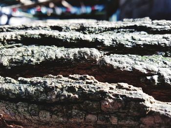 Close-up of stone wall