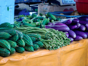 Close-up of vegetables for sale at market stall