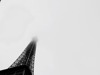 Low angle view of tower against clear sky