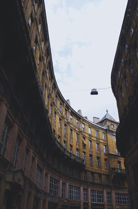 Low angle view of buildings against sky