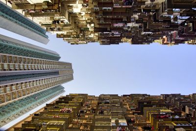 Low angle view of buildings against sky
