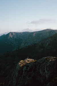 Scenic view of mountain against sky