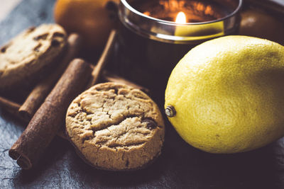 Close-up of cookies