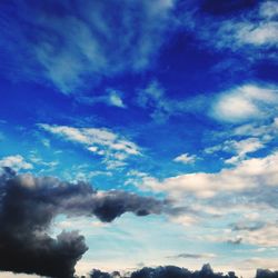 Low angle view of clouds in sky