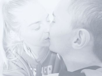 Close-up of mother with baby