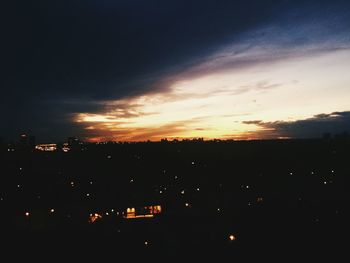 Scenic view of sky during sunset
