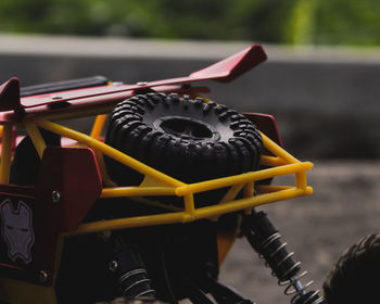 Close-up of land vehicle