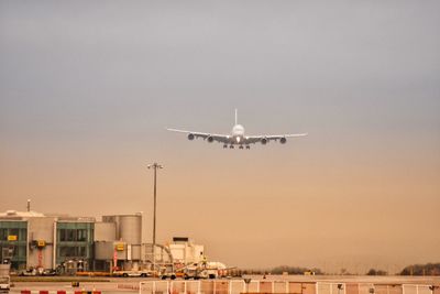 Airplane flying in sky