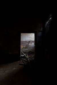 Interior of abandoned building