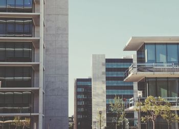 Low angle view of modern building