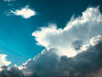 Low angle view of clouds in sky