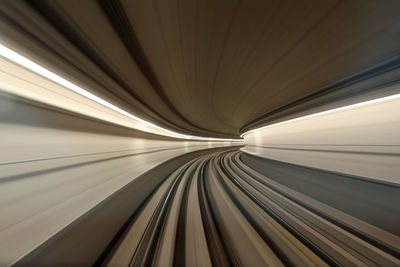 Full frame shot of illuminated tunnel