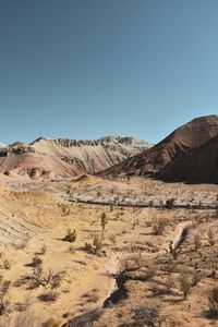 Scenic view of desert 