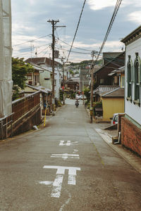 High angle view of city street