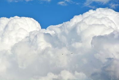 Low angle view of clouds in sky