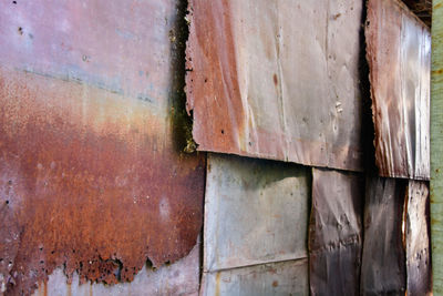 Full frame shot of weathered wood