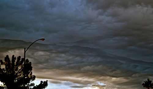 Low angle view of storm clouds in sky