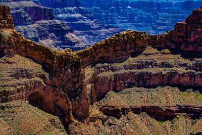View of rock formation against sky