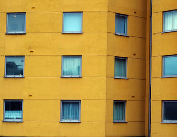 Full frame shot of yellow building