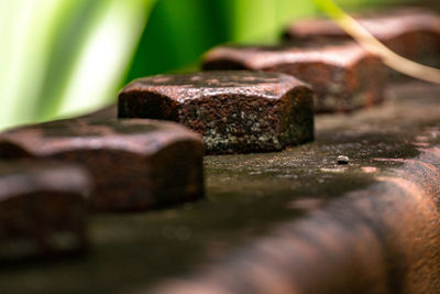 Close-up of rusty metal