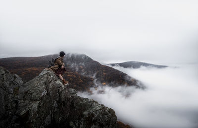 Scenic view of mountain against sky