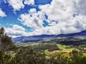 Scenic view of landscape against sky