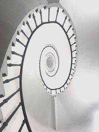 Low angle view of spiral stairs