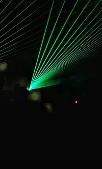 Blurred motion of illuminated lights at night