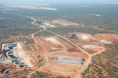 Aerial view of city