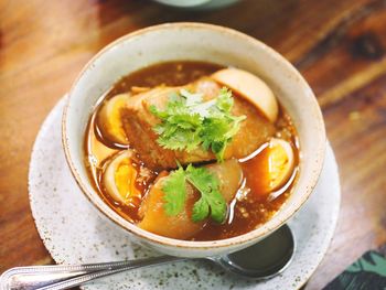 Kai palo, pork belly and egg stew