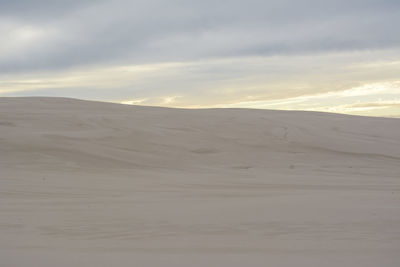 Scenic view of desert against sky