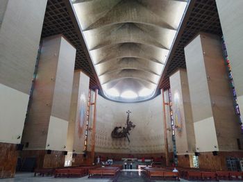 Low angle view of ceiling of building