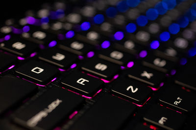 Close-up of computer keyboard