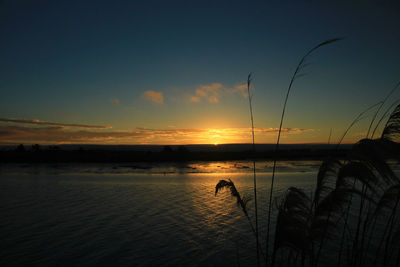 Sunset at estuary walkway invercargill new zealand